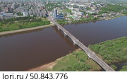 Вид с высоты на Великорецкий крестный ход (аэросъемка 2022 года) Стоковое видео, видеограф Владислав Самошкин / Фотобанк Лори