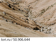 Landscape of Dagestan mountains, mountain range in haze summer Russia. Стоковое фото, фотограф Spirit River / Фотобанк Лори