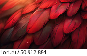 cardinal red feathers ai generated. Стоковое AI-изображение, AI-художник Vectorwin / Фотобанк Лори