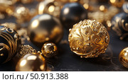 necklace gold ornaments ai generated. Стоковое AI-изображение, AI-художник Vectorwin / Фотобанк Лори