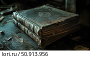 thriller creepy book ai generated. Стоковое AI-изображение, AI-художник Vectorwin / Фотобанк Лори