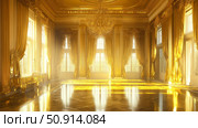 opulence gold room ai generated. Стоковое AI-изображение, AI-художник Vectorwin / Фотобанк Лори