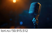 snowball microphone blue ai generated. Стоковое AI-изображение, AI-художник Vectorwin / Фотобанк Лори