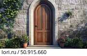 sanctuary church door ai generated. Стоковое AI-изображение, AI-художник Vectorwin / Фотобанк Лори
