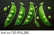 garden green vegetable sweet pea ai generated. Стоковое AI-изображение, AI-художник Vectorwin / Фотобанк Лори