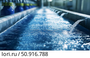 sedimentation water purification process ai generated. Стоковое AI-изображение, AI-художник Vectorwin / Фотобанк Лори