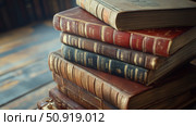 classic vintage books ai generated. Стоковое AI-изображение, AI-художник Vectorwin / Фотобанк Лори