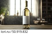 riesling white wine bottle ai generated. Стоковое AI-изображение, AI-художник Vectorwin / Фотобанк Лори