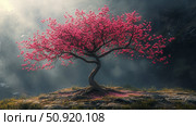 judas red bud tree ai generated. Стоковое AI-изображение, AI-художник Vectorwin / Фотобанк Лори