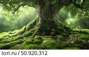 lichen tree moss ai generated. Стоковое AI-изображение, AI-художник Vectorwin / Фотобанк Лори