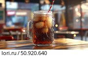 drink root beer ai generated. Стоковое AI-изображение, AI-художник Vectorwin / Фотобанк Лори