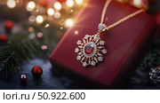 bracelet jewelry christmas gift ai generated. Стоковое AI-изображение, AI-художник Vectorwin / Фотобанк Лори
