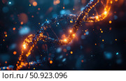 hybridization melting DNA double helix ai generated. Стоковое AI-изображение, AI-художник Vectorwin / Фотобанк Лори