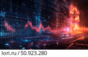 trading flying stock chart ai generated. Стоковое AI-изображение, AI-художник Vectorwin / Фотобанк Лори