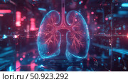 ultrasound scanning lungs ai generated. Стоковое AI-изображение, AI-художник Vectorwin / Фотобанк Лори