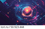 decoherence transforming quantum particle ai generated. Стоковое AI-изображение, AI-художник Vectorwin / Фотобанк Лори