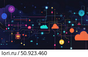 congestion growing network traffic ai generated. Стоковое AI-изображение, AI-художник Vectorwin / Фотобанк Лори