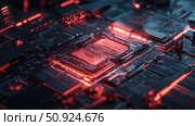 innovation pulsating biochip ai generated. Стоковое AI-изображение, AI-художник Vectorwin / Фотобанк Лори