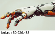 innovation flowing robotic arm ai generated. Стоковое AI-изображение, AI-художник Vectorwin / Фотобанк Лори
