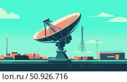 frequency loading satellite dish ai generated. Стоковое AI-изображение, AI-художник Vectorwin / Фотобанк Лори