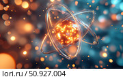 electron absorbing atom ai generated. Стоковое AI-изображение, AI-художник Vectorwin / Фотобанк Лори