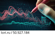 fluctuation pulsating loss graph ai generated. Стоковое AI-изображение, AI-художник Vectorwin / Фотобанк Лори