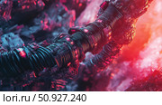 synergy merging cable ai generated. Стоковое AI-изображение, AI-художник Vectorwin / Фотобанк Лори