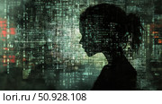 cipher fading encrypted message ai generated. Стоковое AI-изображение, AI-художник Vectorwin / Фотобанк Лори