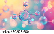 photochemistry blinking molecule ai generated. Стоковое AI-изображение, AI-художник Vectorwin / Фотобанк Лори