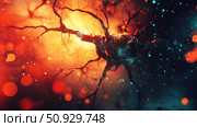 neuroplasticity blinking neuron ai generated. Стоковое AI-изображение, AI-художник Vectorwin / Фотобанк Лори