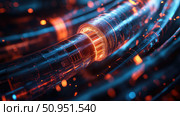 shale fracturing cable ai generated. Стоковое AI-изображение, AI-художник Vectorwin / Фотобанк Лори