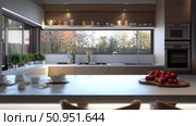 concrete modern kitchen counter ai generated. Стоковое AI-изображение, AI-художник Vectorwin / Фотобанк Лори