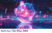 fission glitch-transitioning nuclear core ai generated. Стоковое AI-изображение, AI-художник Vectorwin / Фотобанк Лори
