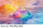 dispersion melting prism ai generated. Стоковое AI-изображение, AI-художник Vectorwin / Фотобанк Лори