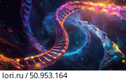 mutation shifting DNA double helix ai generated. Стоковое AI-изображение, AI-художник Vectorwin / Фотобанк Лори