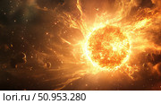 sun dissolving solar flare ai generated. Стоковое AI-изображение, AI-художник Vectorwin / Фотобанк Лори
