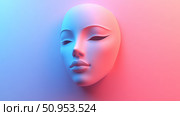 style fading face mask ai generated. Стоковое AI-изображение, AI-художник Vectorwin / Фотобанк Лори