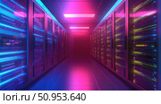 airflow illuminating server rack ai generated. Стоковое AI-изображение, AI-художник Vectorwin / Фотобанк Лори