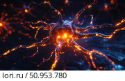 rotation rotating neuron ai generated. Стоковое AI-изображение, AI-художник Vectorwin / Фотобанк Лори