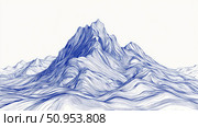 hiking emerging mountain ai generated. Стоковое AI-изображение, AI-художник Vectorwin / Фотобанк Лори