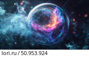 physics emitting bubble ai generated. Стоковое AI-изображение, AI-художник Vectorwin / Фотобанк Лори