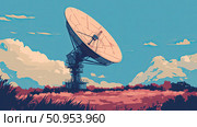 alignment elevating satellite dish ai generated. Стоковое AI-изображение, AI-художник Vectorwin / Фотобанк Лори