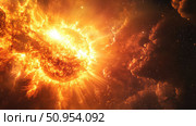 eruption dissolving solar flare ai generated. Стоковое AI-изображение, AI-художник Vectorwin / Фотобанк Лори
