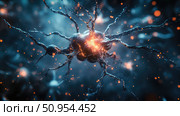 axon fracturing neuron ai generated. Стоковое AI-изображение, AI-художник Vectorwin / Фотобанк Лори