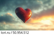 heaquatic floating heart ai generated. Стоковое AI-изображение, AI-художник Vectorwin / Фотобанк Лори