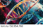 genome streaming DNA double helix ai generated. Стоковое AI-изображение, AI-художник Vectorwin / Фотобанк Лори