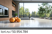 marble kitchen counter top ai generated. Стоковое AI-изображение, AI-художник Vectorwin / Фотобанк Лори