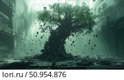 decomposition disintegrating tree ai generated. Стоковое AI-изображение, AI-художник Vectorwin / Фотобанк Лори