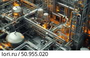 extraction fracturing factory ai generated. Стоковое AI-изображение, AI-художник Vectorwin / Фотобанк Лори