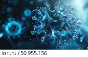 replication fracturing virus cell ai generated. Стоковое AI-изображение, AI-художник Vectorwin / Фотобанк Лори
